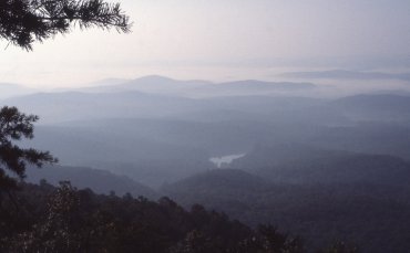 View of Caesars Head from Table Rock Mtn.